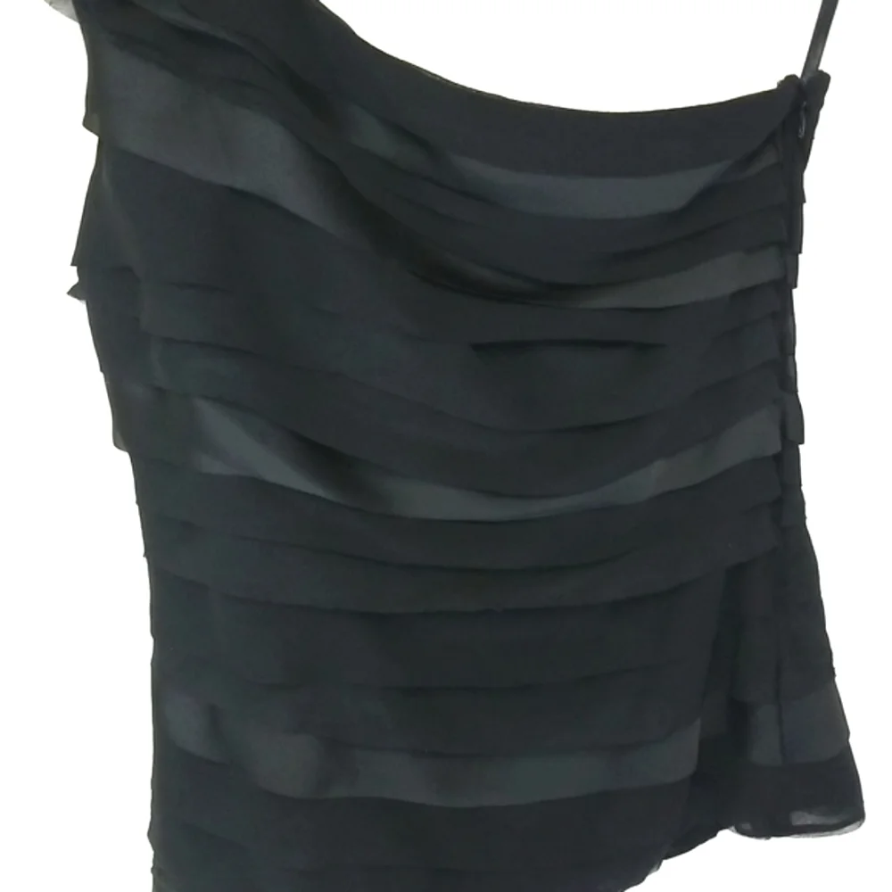 Satin One Shoulder Blouse - Picture 4 of 7